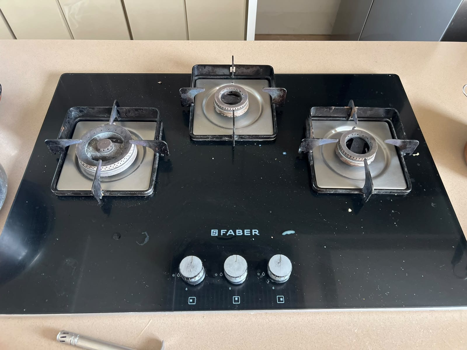 Uploaded real hob photo for appliance servicing reference